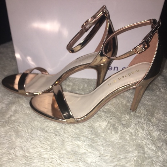 Madden Girl Rose Gold Heels - Picture 1 of 7